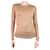 Chloé Top de lana con cuello redondo marrón - talla S Castaño  ref.1254112