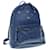 MCM Vicetos studs Logogram Backpack PVC Leather Blue Auth ar11090  ref.1254193