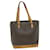 Céline CELINE Macadam Canvas Shoulder Bag PVC Leather Brown Auth 62944  ref.1254206