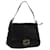 FENDI Mamma Baguette Shoulder Bag Harako leather Black Auth 55751  ref.1254219