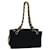 CHANEL Choco Bar Chain Shoulder Bag Cotton Black CC Auth bs10700  ref.1254228