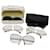 Autre Marque Burberrys Dior Saint Laurent Chloe Sunglasses 5Set Black Gold Auth bs10463 Golden Plastic  ref.1254264