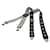VERSACE Medusa Suspenders Belt Black White Auth am5306 Cloth  ref.1254265