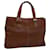 Autre Marque Burberrys Hand Bag Leather Brown Auth bs12032  ref.1254284