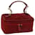 GUCCI Vanity Pochette per cosmetici Pelle scamosciata Rossa 032 1705 0141 auth 66538 Rosso Svezia  ref.1254288