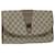 GUCCI GG Supreme Web Sherry Line Clutch Bag Beige Red 89 01 031 Auth ep2873  ref.1254387