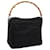 GUCCI Bamboo Shoulder Bag Nylon Black Auth ep2587  ref.1254432