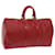 Louis Vuitton Epi Keepall 45 Bolso Boston Rojo M42977 EP de autenticación de LV3211 Roja Cuero  ref.1254516