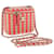 CHANEL Chain Shoulder Bag Straw Beige Pink CC Auth 64724A Wood  ref.1254644