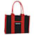 BALENCIAGA Hard Ware Small Hand Bag Canvas Black Red 671402 Auth FM3051 Cloth  ref.1254662