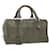 LOEWE Amazonas Hand Bag Leather Khaki Auth fm3045  ref.1254663
