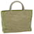PRADA Hand Bag Nylon Beige Auth 62358  ref.1254670