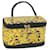 Bolsa cosmética Gianni Versace Vanity revestida em lona amarela Auth bs9911 Amarelo  ref.1254691