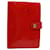 LOUIS VUITTON Monogram Vernis Agenda PM Day Planner Cover Red R21016 Auth ki3719 Patent leather  ref.1254701