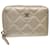 CHANEL Coin Purse Leather Gold CC Auth 61873 Golden  ref.1254757