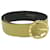 Salvatore Ferragamo Belt Leather 23.6""-28.3"" Yellow Auth hk903  ref.1254841