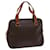 Céline CELINE Macadam Canvas Hand Bag PVC Leather Brown Auth 63444  ref.1254941