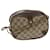 GUCCI GG Canvas Web Sherry Line Shoulder Bag PVC Beige Red Green Auth 63765  ref.1255003