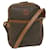 Céline CELINE Macadam Canvas Shoulder Bag PVC Leather Brown Auth 62822  ref.1255090