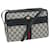 GUCCI GG Supreme Sherry Line Shoulder Bag Red Navy 32 001 4071 Auth ep2607 Navy blue  ref.1255129
