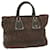 PRADA Hand Bag Leather Brown Auth bs11123  ref.1255163