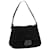 FENDI Mamma Baguette Shoulder Bag Suede Black 2308 26325 089 Auth bs11079  ref.1255212