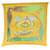 Hermès HERMES Carre Pleated Smiles in Third millenary Scarf Silk Yellow Auth am5305  ref.1255298