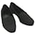 Sapatos mocassins de lona FENDI Zucchino Preto Auth ac2503  ref.1255299