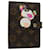 LOUIS VUITTON Monogram panda Agenda PM Day Planner Cover R20011 LV Auth ac2579UNE Toile Monogramme  ref.1255309