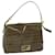 FENDI Zucchino Canvas Mamma Baguette Shoulder Bag Coated Canvas Brown Auth 61639 Cloth  ref.1255332