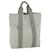 Hermès HERMES Fourre Tout Cabas Tote Bag Canvas Gray Auth th4441 Grey Cloth  ref.1255352