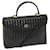 BALLY INTRECCIATO Hand Bag Leather 2Way Black Auth ac2558  ref.1255375