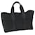 Hermès HERMES Akapu Luco MM Hand Bag Nylon Black Auth bs10488  ref.1255433