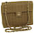 CHANEL Chain Shoulder Bag Canvas Brown CC Auth 62565A Cloth  ref.1255459