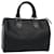 Louis Vuitton Epi Speedy 25 Bolsa de mão preta M43012 Autenticação de LV 62070 Preto Couro  ref.1255508