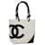 CHANEL Cambon Line Tote Bag Leather White CC Auth am5197A  ref.1255514