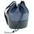 LOEWE Balloon Shoulder Bag Leather Black Navy Auth 62905A Navy blue  ref.1255710
