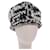 CHANEL COCO Mark Knitted Fabrics Hat Wool Black White CC Auth am5382  ref.1255732