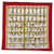 Hermès HERMES CARRE 90 MORS&FILETS Scarf Silk Red Auth 62409  ref.1255823