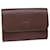 CARTIER Clutch Bag Leather Red Auth am5549  ref.1255914