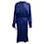 Autre Marque Trench Coat Assimétrico Balenciaga Cobalt Azul Viscose  ref.1255969