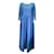 Autre Marque Kalita Blue Open Back Linen Maxi Dress  ref.1255974