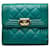Blue Chanel Lambskin Boy Flap Compact Wallet Leather  ref.1255993