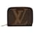 Zippy Braunes Louis Vuitton-Münztäschchen mit Monogramm und Reißverschluss, groß Leinwand  ref.1256070