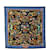 Hermès Lenços de seda azul Hermes Pierres D Orient et D Occident  ref.1256074