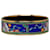 Hermès Bracelet de costume en émail large Hermes bleu Métal  ref.1256087