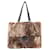 Mini borsa shopper Chanel in pelliccia di coniglio Marrone Tela  ref.1256136