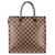 Louis Vuitton Damier Ebene Venice Sac Plat Handbag Brown Cloth  ref.1256142
