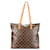 Mezzo Louis Vuitton Damier Ebene Venice Sac Plat Handbag Brown Leather  ref.1256144