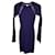 Zac Posen Jill Long Sleeve Sweater Dress in Navy Blue Viscose Polyester  ref.1256201